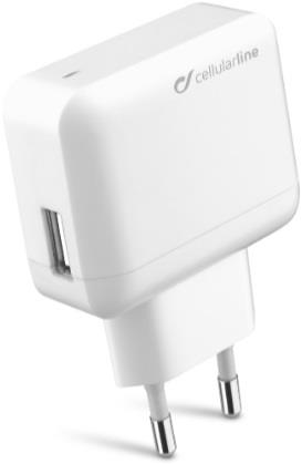 CELLULAR LINE Caricabatterie USB 2 A Cellular Line bianco